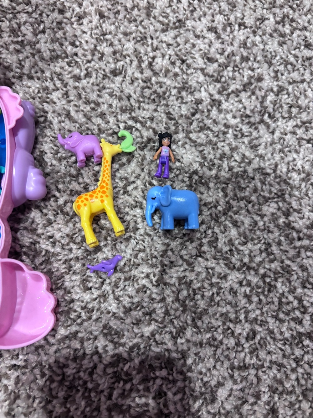 Polly Pocket- Pink & Purple Koala Crossbody Toy Purse with Teal Strap - Kids - Picture 3 of 3